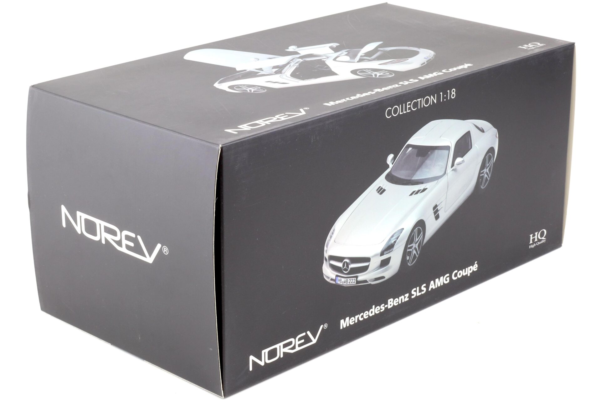 1:18 Norev Mercedes SLS AMG Coupe 2010 C197 silver metallic 183490