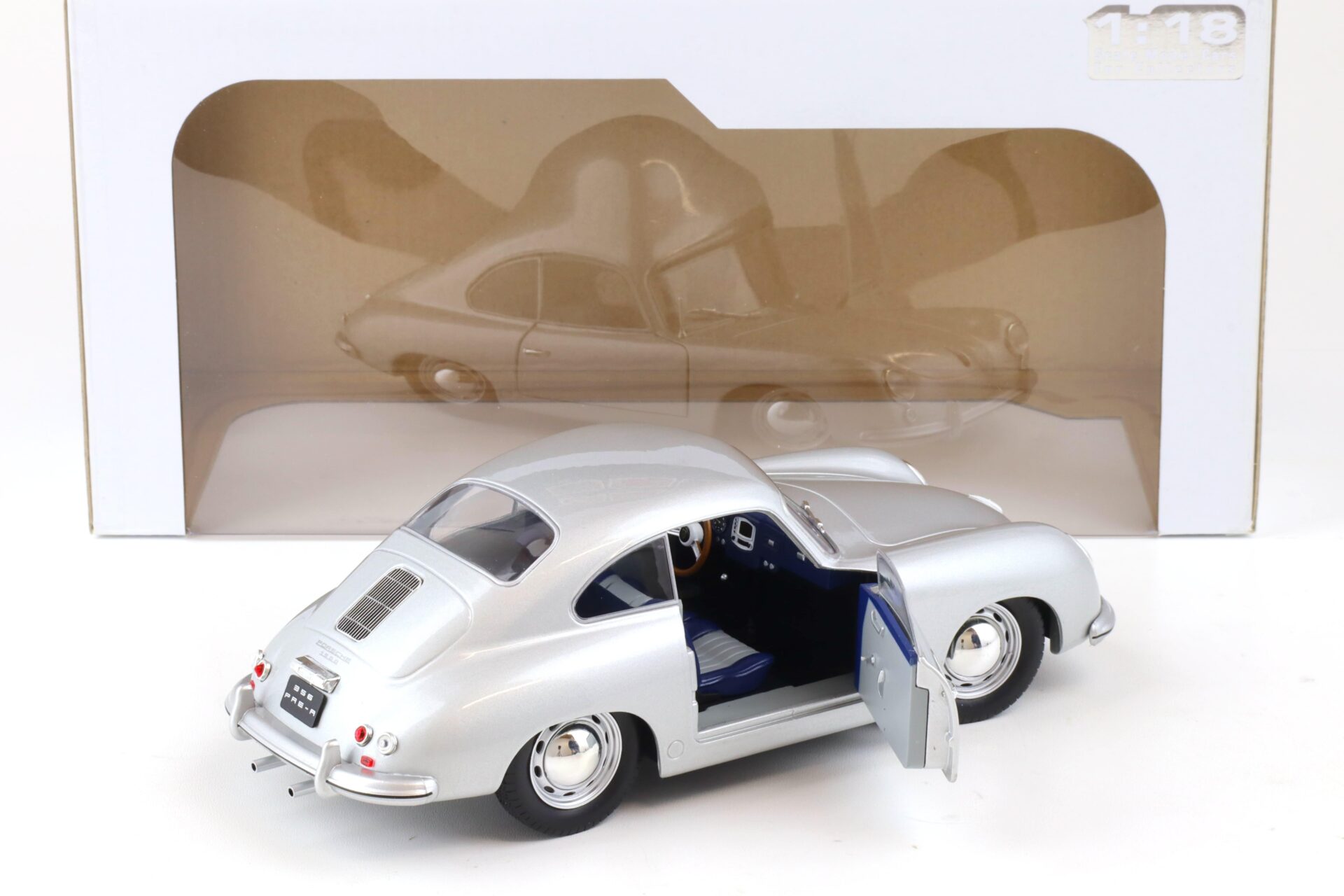 1:18 Solido Porsche 356 PRE-A Coupe 1953 silver S1802802