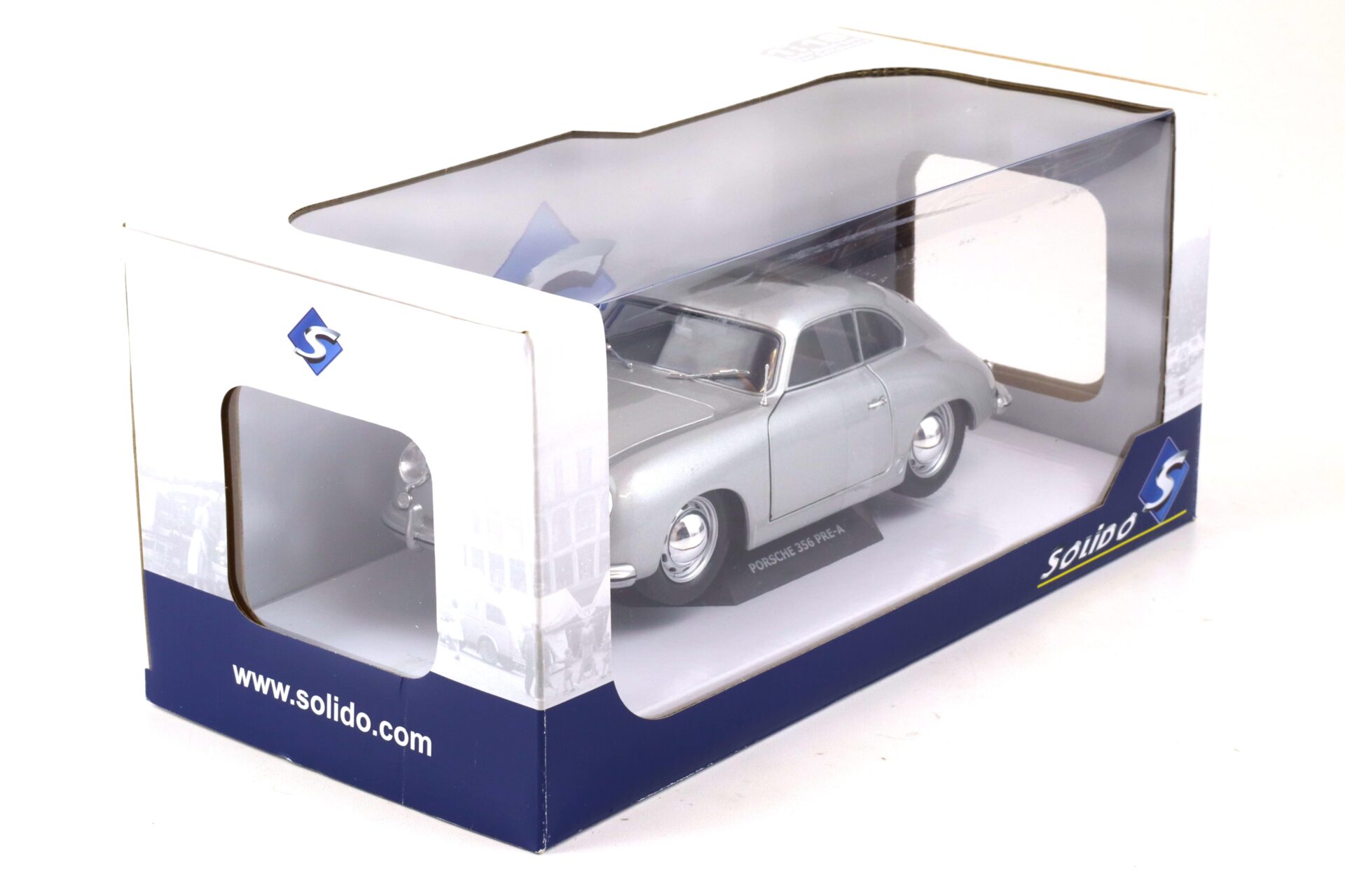1:18 Solido Porsche 356 PRE-A Coupe 1953 silver S1802802