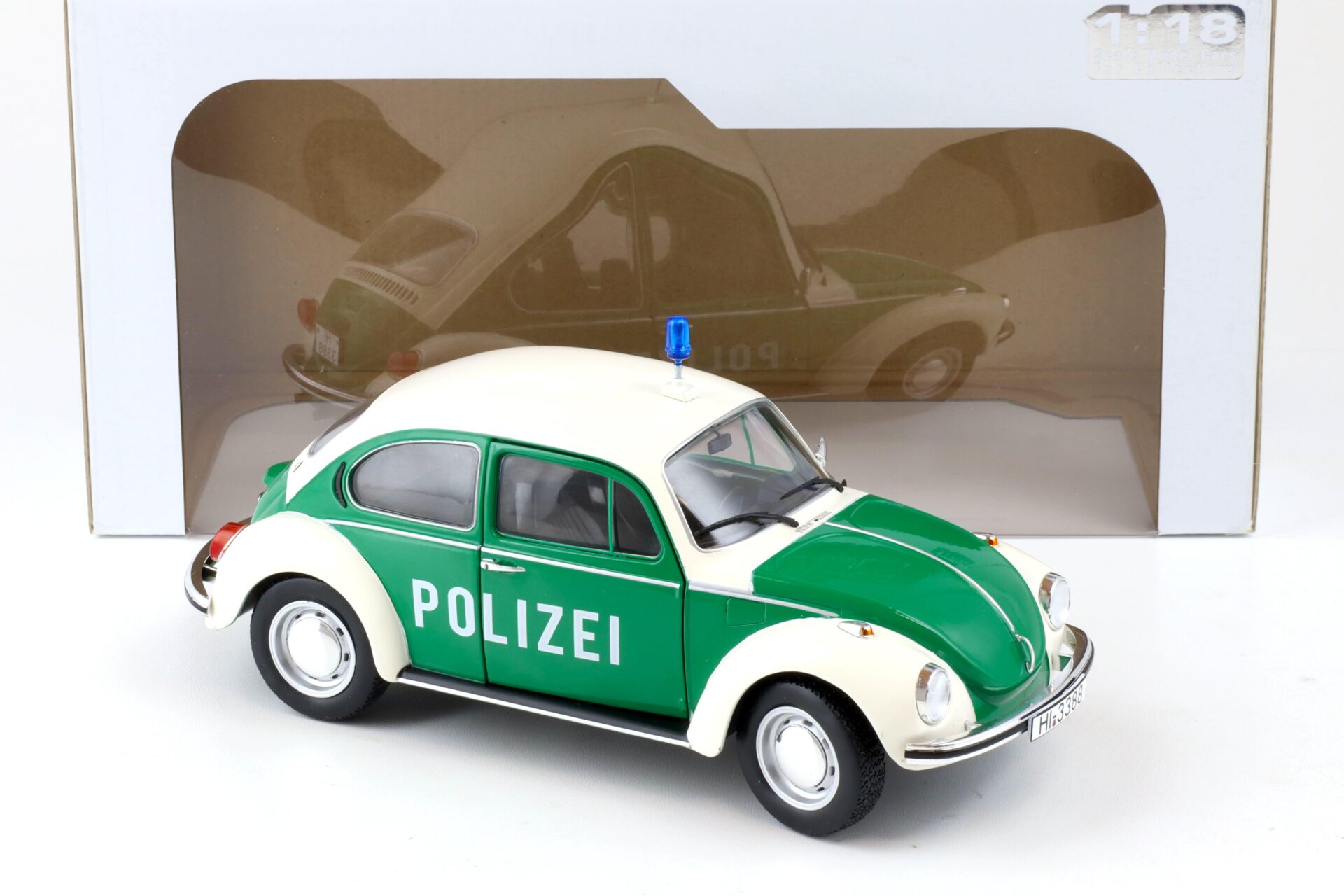 1:18 Solido VW Käfer Beetle Polizei green/ white S1800504