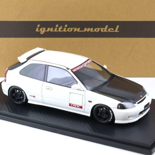 1:18 Ignition Model IG2674 Honda Civic (EK9) Type R white/ Carbon bonnet