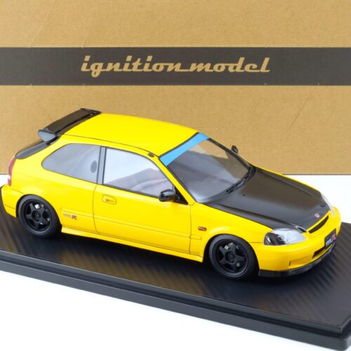 1:18 Ignition Model IG2676 Honda Civic (EK9) Type R yellow/ Carbon bonnet