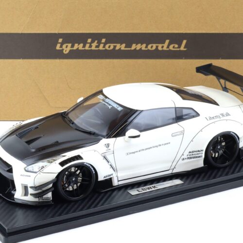 1:18 Ignition Model IG2342 LB-WORKS Nissan GT-R R35 Type 2 white/ Carbon bonnet