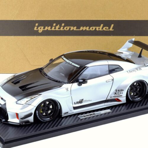 1:18 Ignition Model IG2356 LB-Silhouette WORKS GT Nissan 35GT-RR silver/ Carbon bonnet
