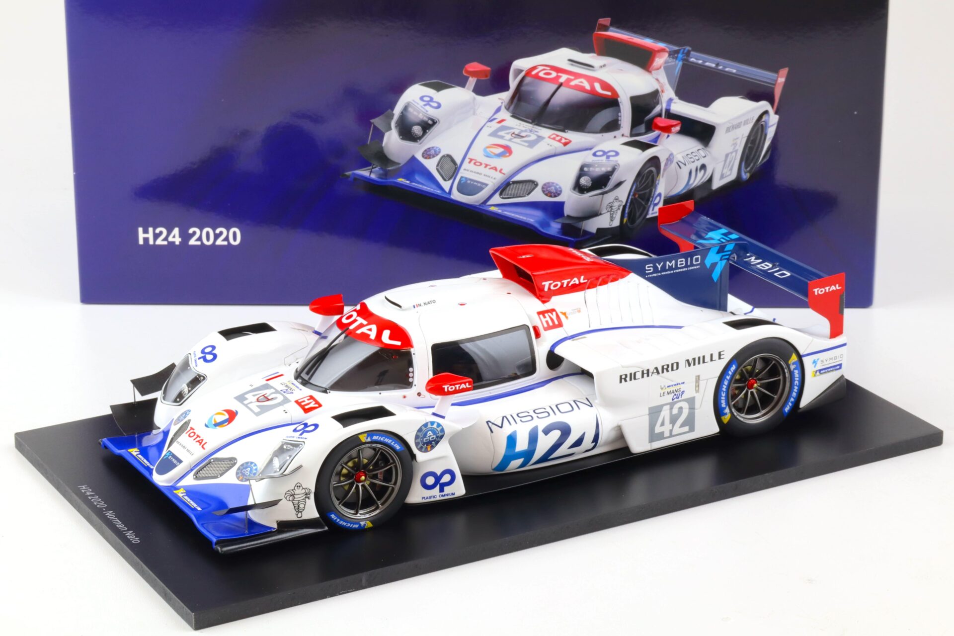 1:18 Spark H24 Mission Hydrogen Test Car 24h Le Mans 2020 Norman Nato