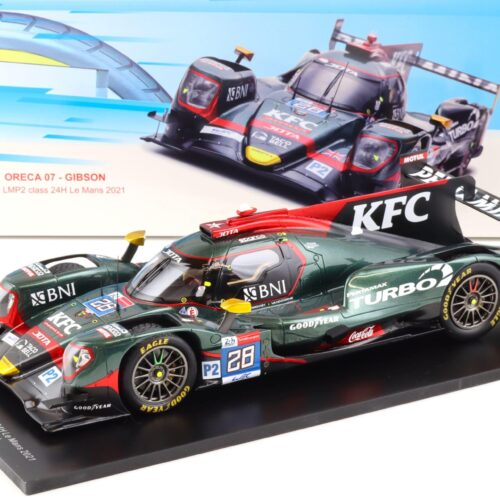 1:18 Spark Oreca 07 Gibson #28 Le Mans 24h 2021 - 2nd LMP2 Class Gelael/Vandoorne/Blomqvist