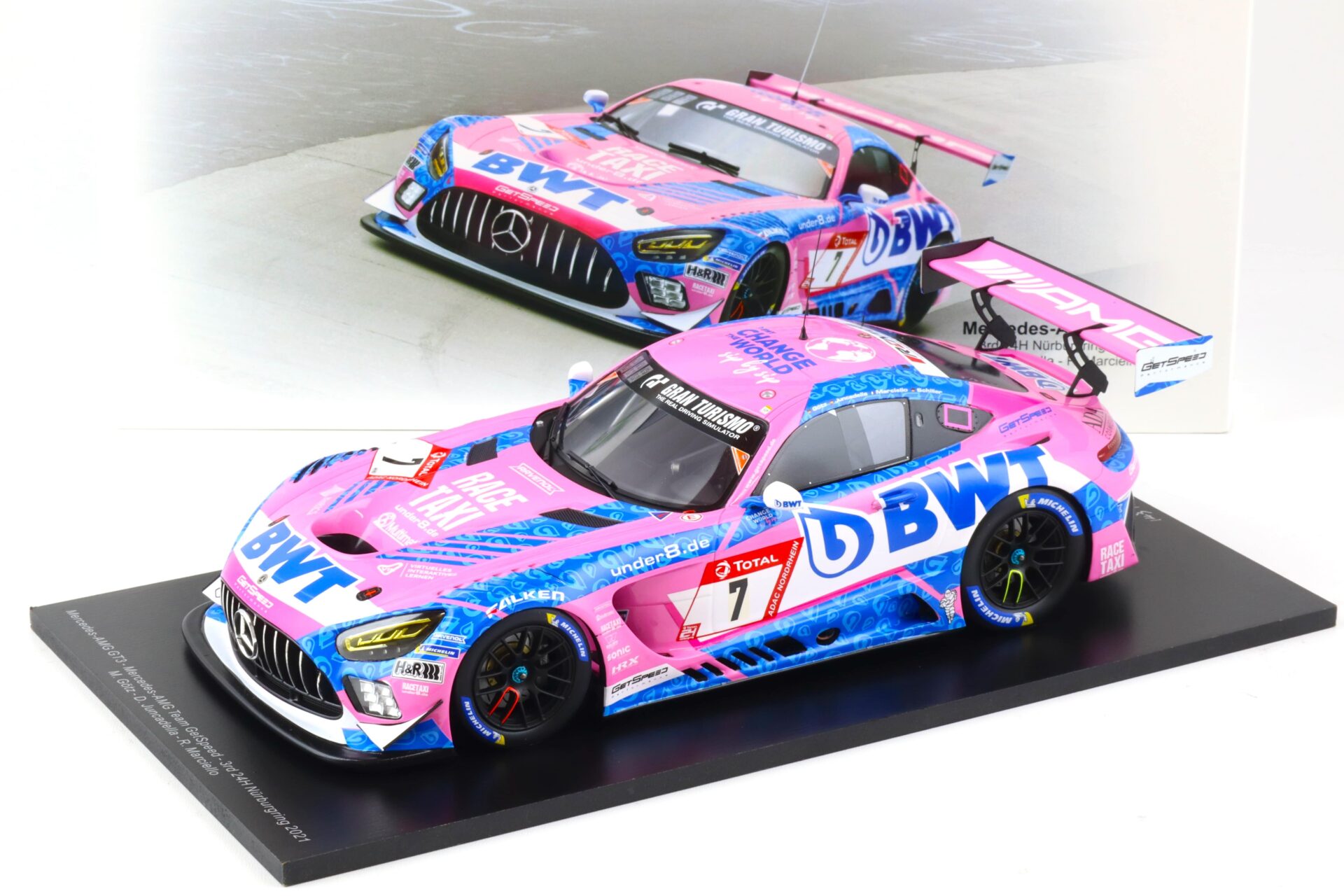 1:18 Spark Mercedes AMG GT3 #7 BWT 3rd 24h Nürburgring 2021 Götz/Juncadella/Marciello