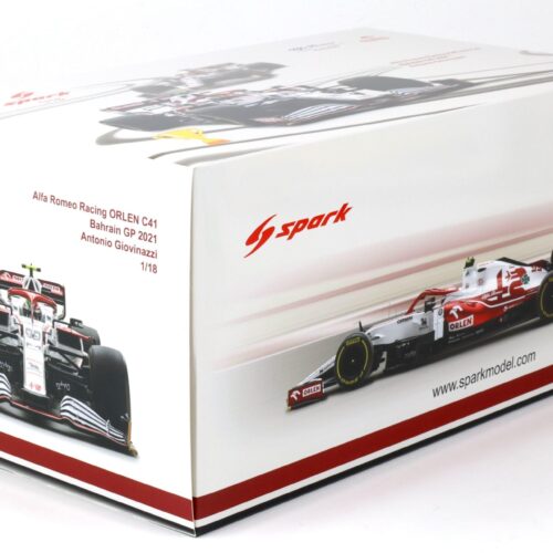 1:18 Spark Alfa Romeo Racing ORLEN C41 #99 Bahrain GP 2021 Antonio Giovinazzi