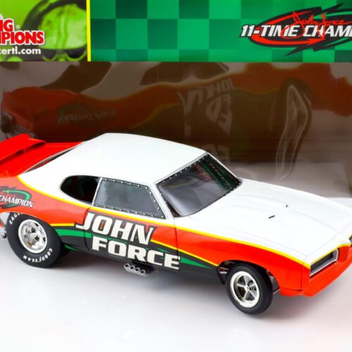 1:18 ERTL 1969 Pontiac GTO Funny Car John Force 1/4 Mile 11-Time Champion