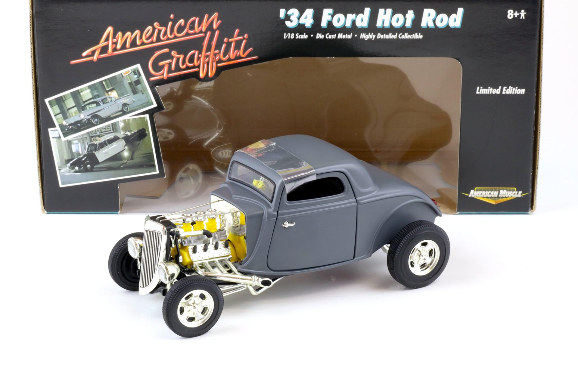 ID 89169 orig.jpg 1:18 ERTL 1934 Ford Hot Rod American Graffiti matt grey