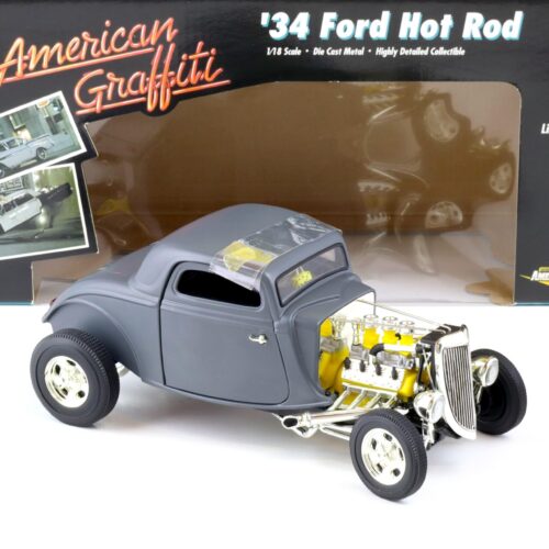 1:18 ERTL 1934 Ford Hot Rod American Graffiti matt grey