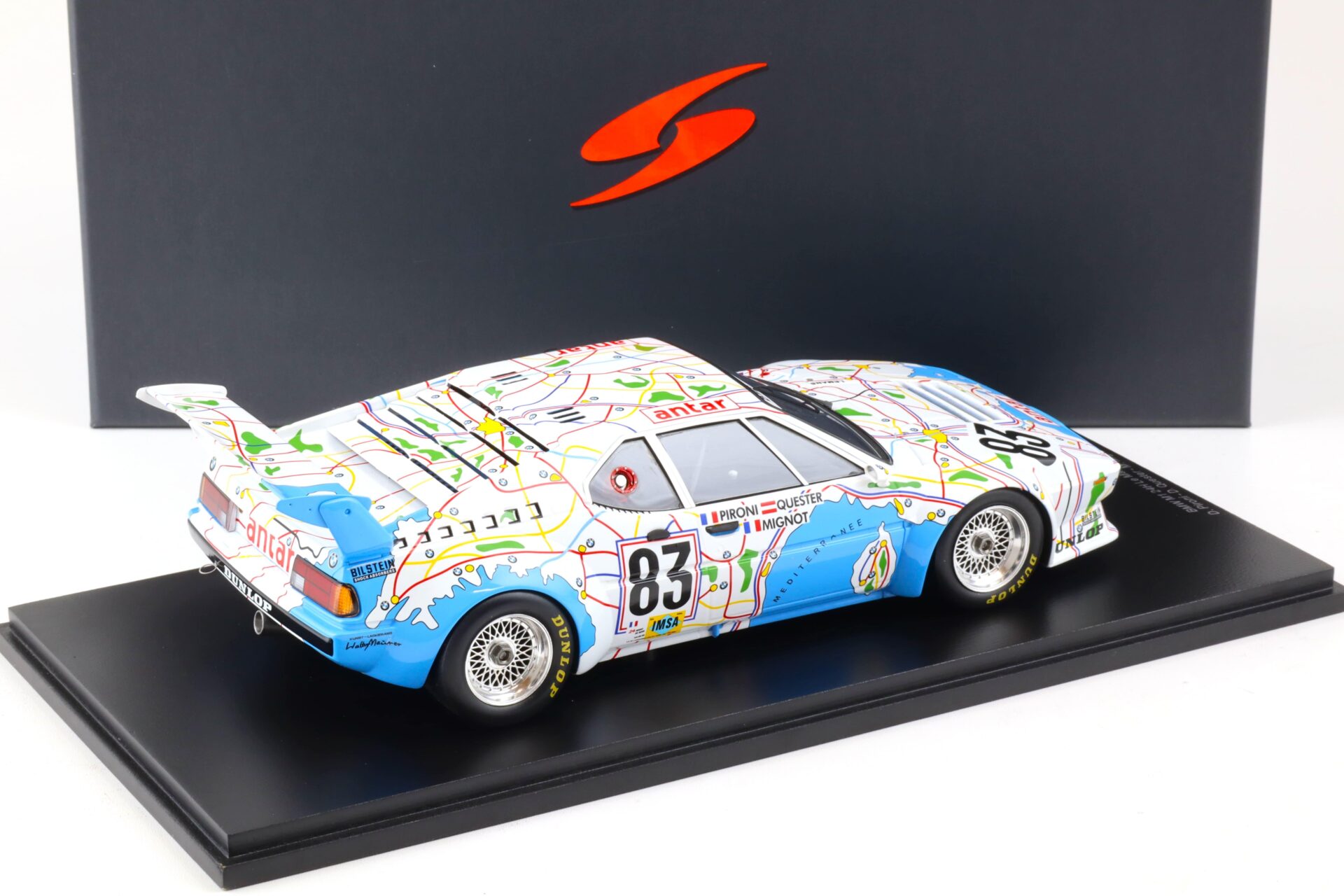 1:18 Spark BMW M1 Le Mans 24h 1980 #83 BMW France Quester/Pironi/Mignot