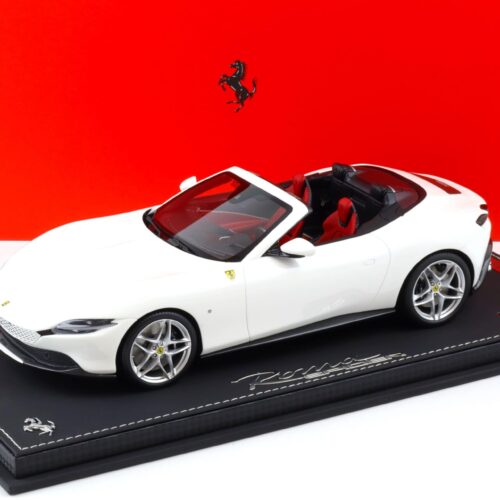 1:18 BBR Ferrari Roma Spider Bianco Cervino white with Showcase - Limited 36 pcs.