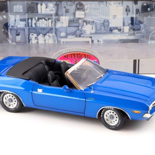 1:18 Greenlight 1971 Dodge Challenger Convertible blue Supercar Collectibles