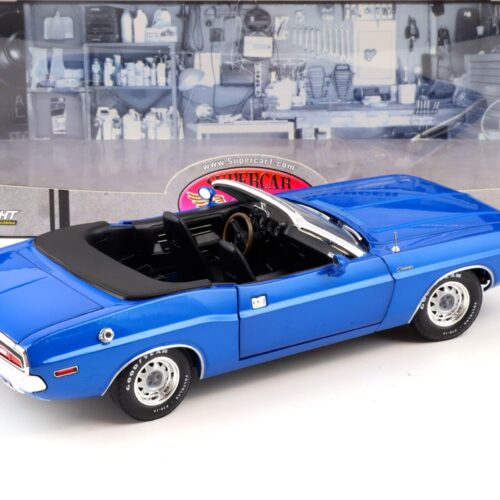 1:18 Greenlight 1971 Dodge Challenger Convertible blue Supercar Collectibles
