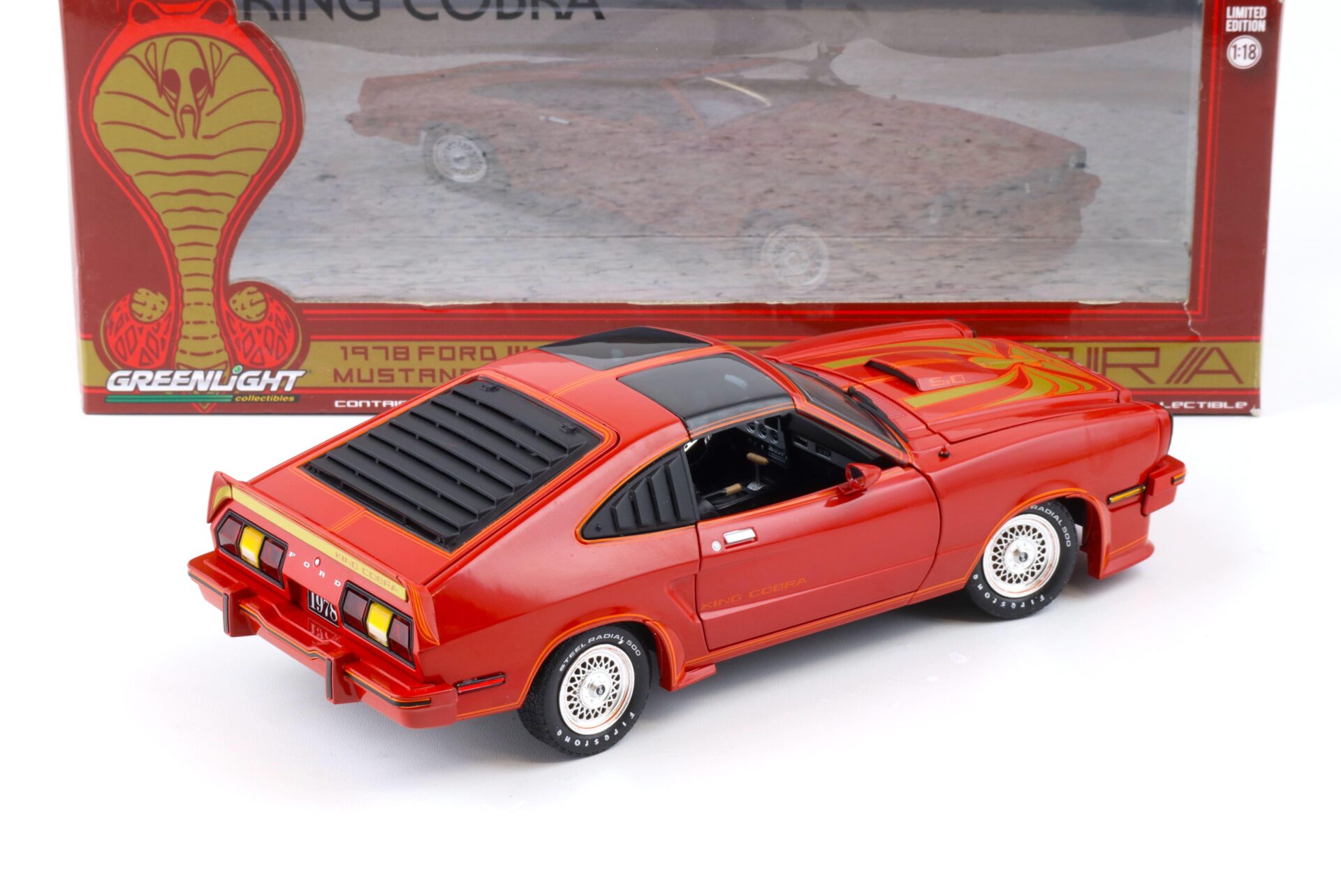 1:18 Greenlight 1978 Ford Mustang II KING COBRA red 12879