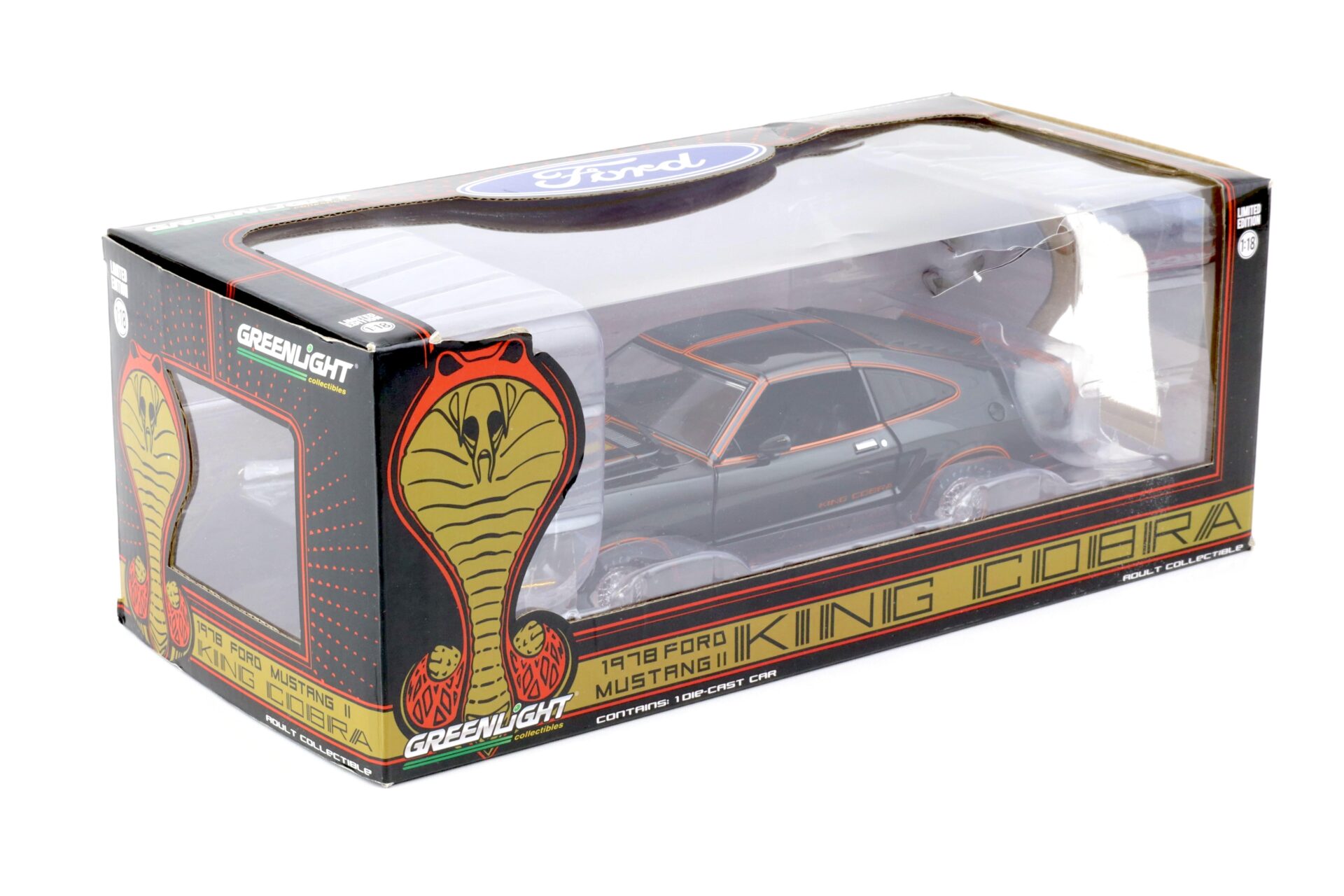 1:18 Greenlight 1978 Ford Mustang II KING COBRA black 12878