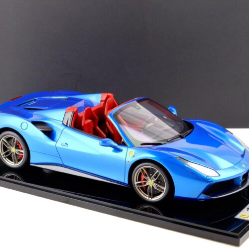 1:12 BBR Ferrari 488 Spider IAA Frankfurt 2015 Blue Corsa metallic - Limited 5 pcs.