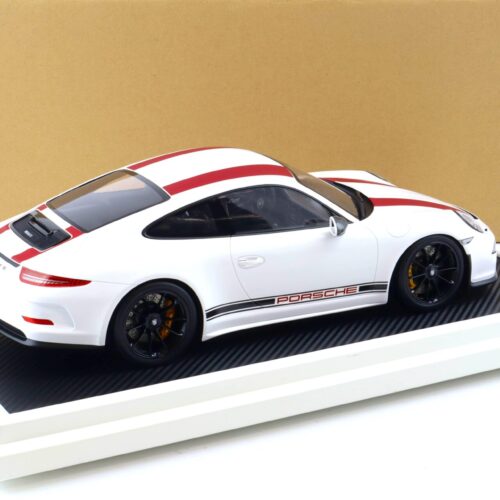 1:12 Spark Porsche 911 (991) R white/ red WAX02200004 DEALER VERSION