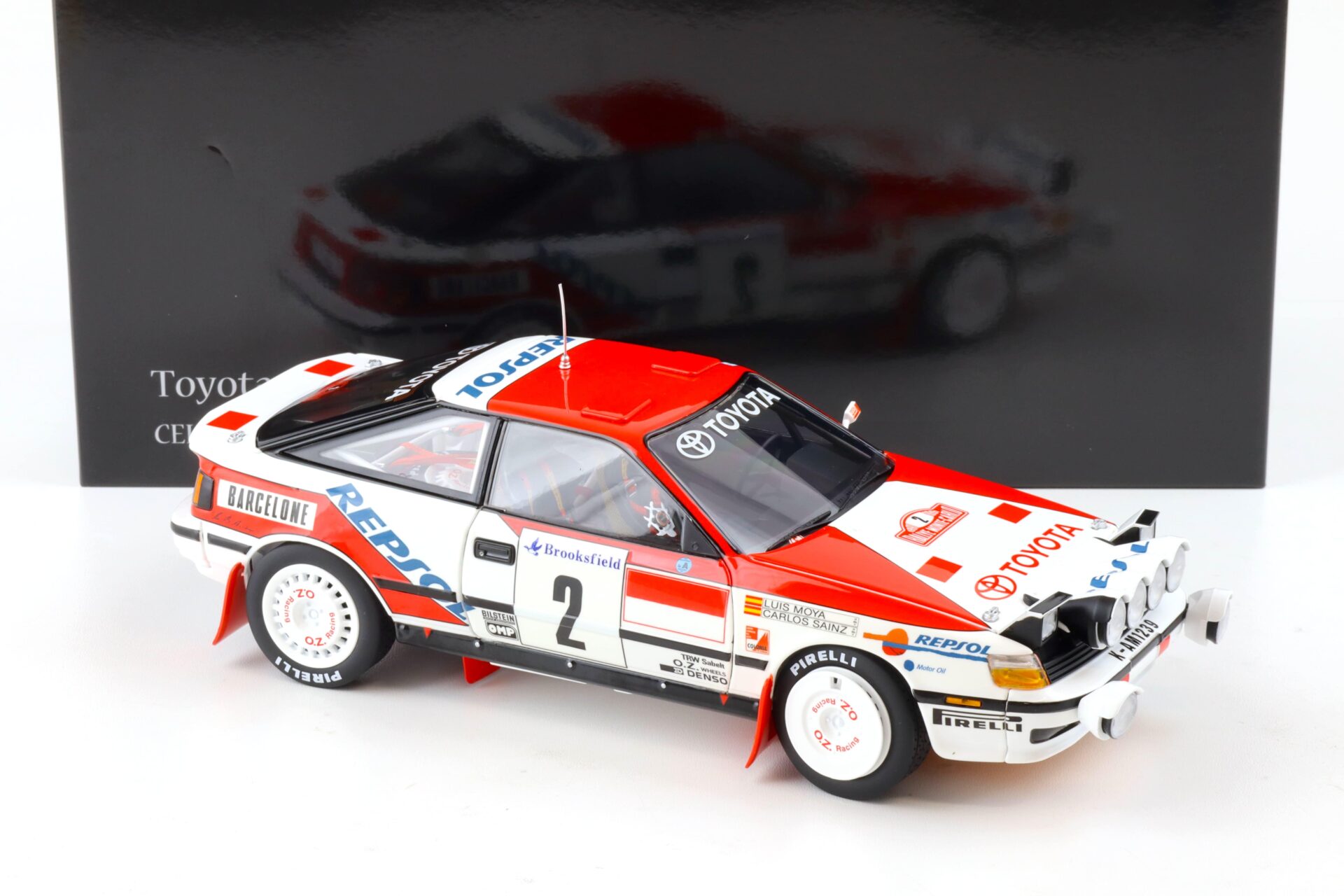 1:18 Kyosho Toyota Celica GT-FOUR 1991 Rally Monte Carlo #2 Sainz/Moya