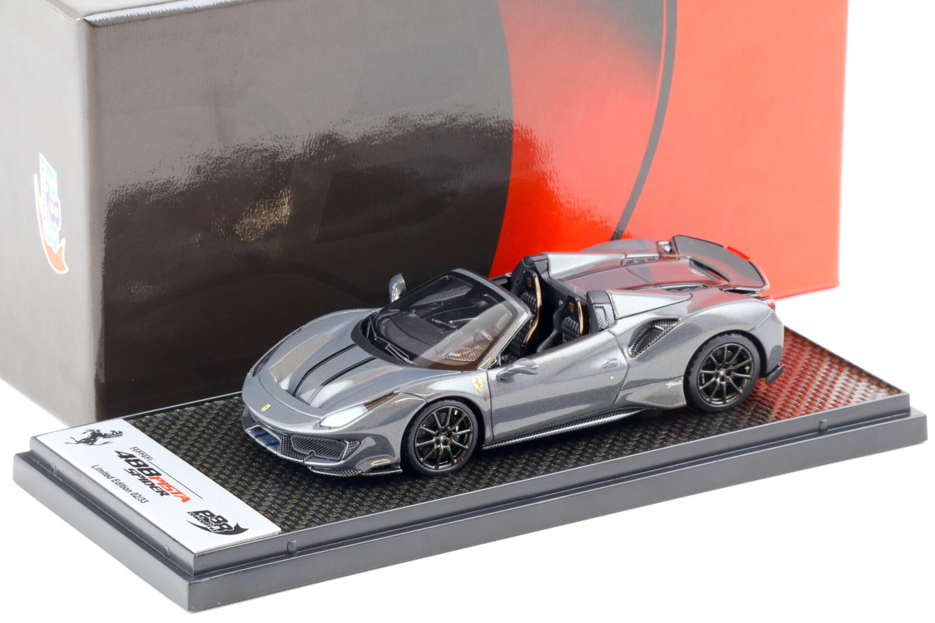 1:43 BBR Ferrari 488 Pista Spider Special Color Blu Elder - Limited 33 pcs.
