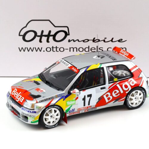1:18 OTTO mobile OT1058 Renault Clio Maxi Kit Car Ypres Rallye 1995 Munster/ Elst
