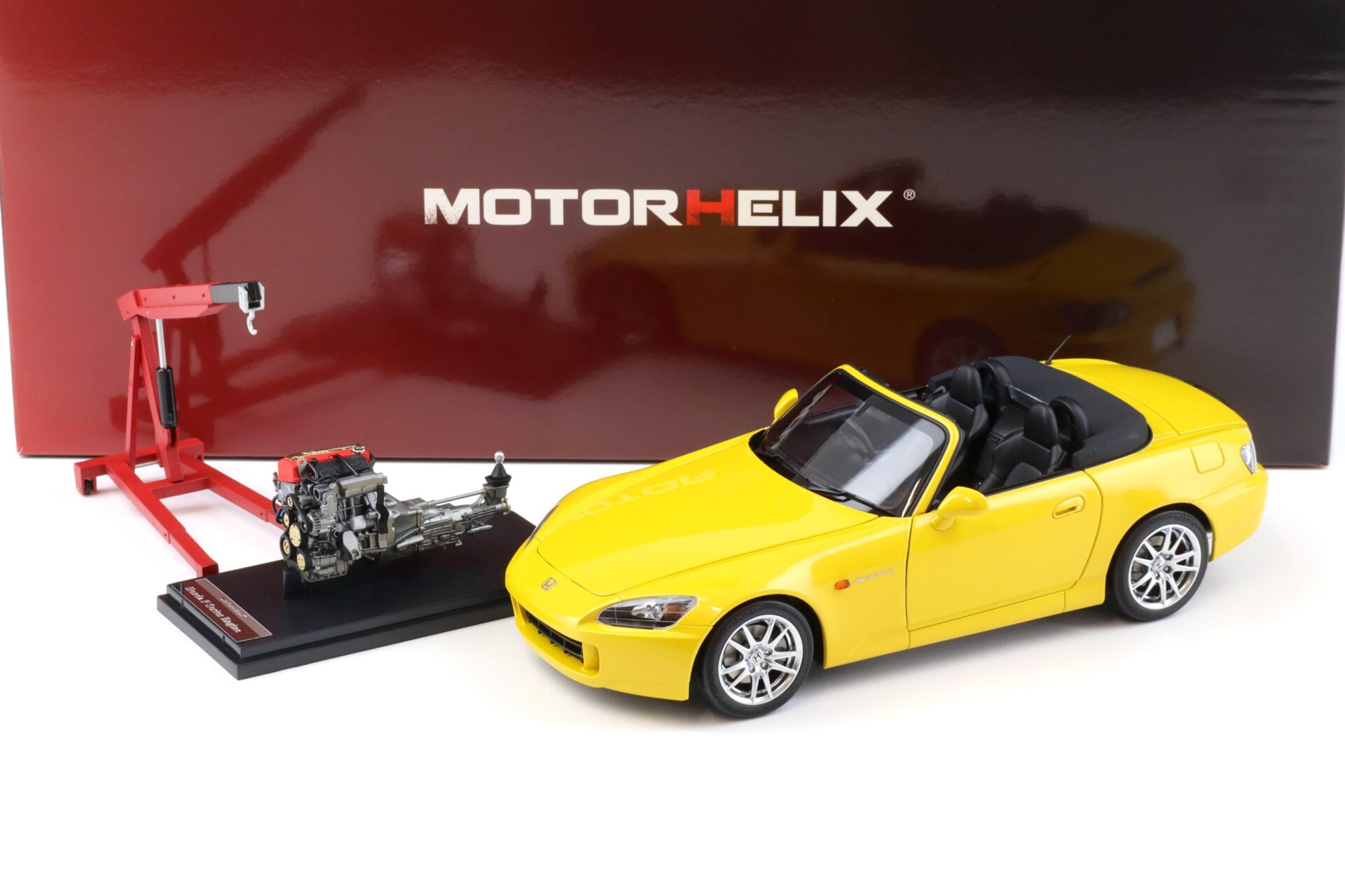 1:18 Motorhelix Honda S2000 (AP2) Indy yellow pearl + engine Diecast M85103