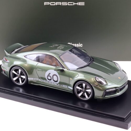 1:18 Spark Porsche 911 (992) Sport Classic Coupe Oak green metallic 2022 WAP DEALER
