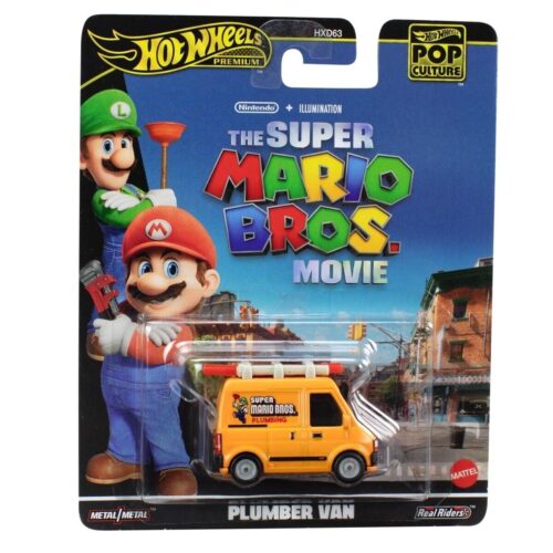 1:64 Hot Wheels Premium 2024 Pop Culture Plumber Van The Super Mario Bros.