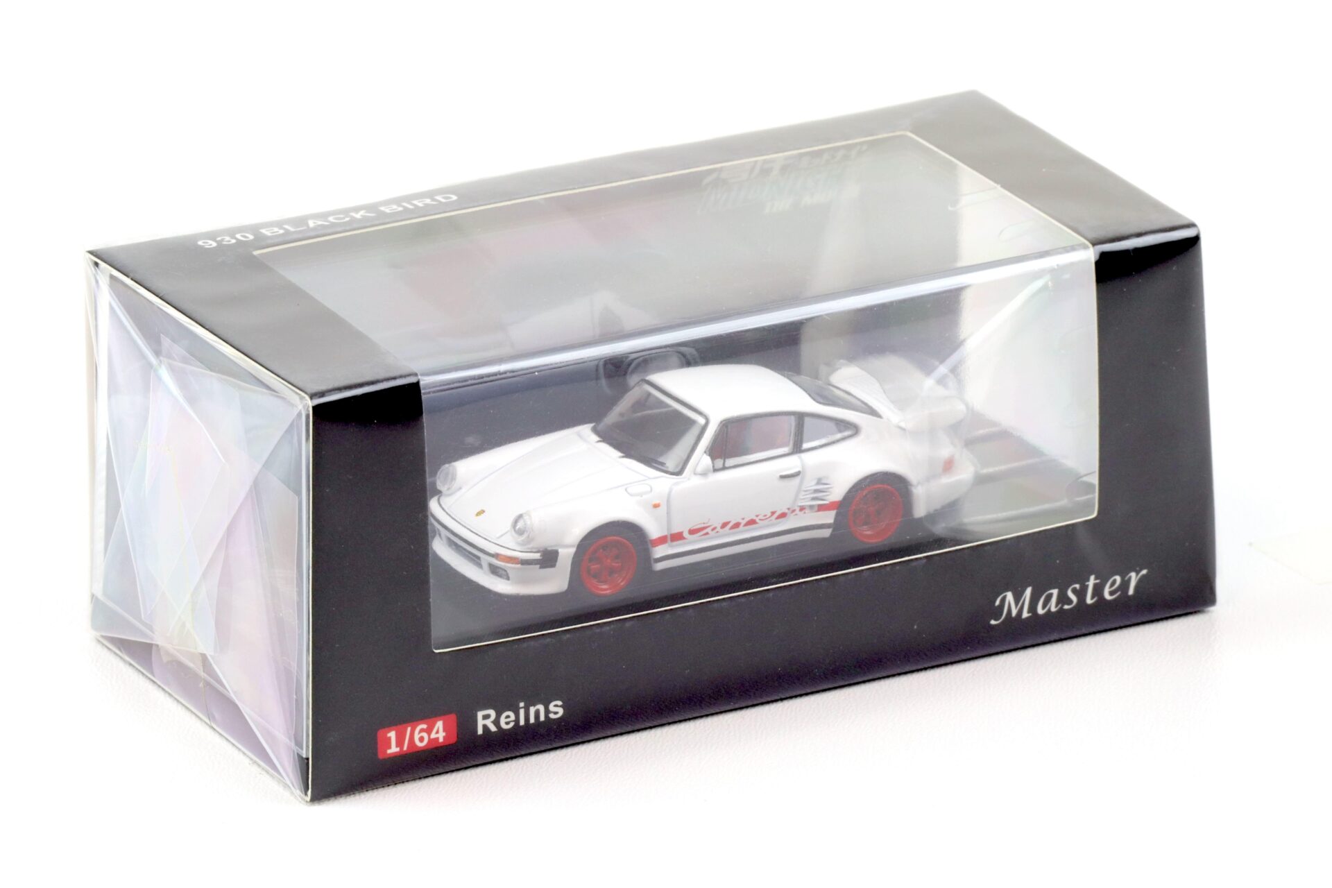 1:64 Master Porsche 911 930 Turbo Black Bird Midnight white Diecast