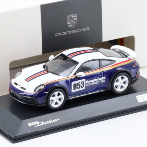 1:43 Spark Porsche 911 (992) Dakar Roughroads #953 blue/ white WAP DEALER