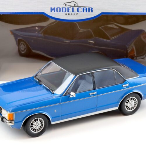 1:18 MCG Ford Granada 2.3 MK1 Limousine 1975 blue metallic/ black roof