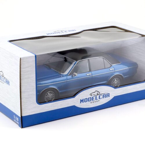 1:18 MCG Ford Granada 2.3 MK1 Limousine 1975 blue metallic/ black roof