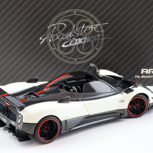 1:18 Almost Real Pagani Zonda Cinque Roadster 2009 Bianco Benny white