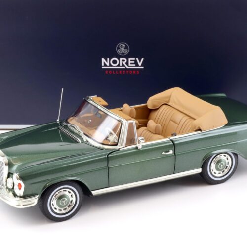 1:18 Norev Mercedes 280 SE Cabriolet 1969 dark green metallic