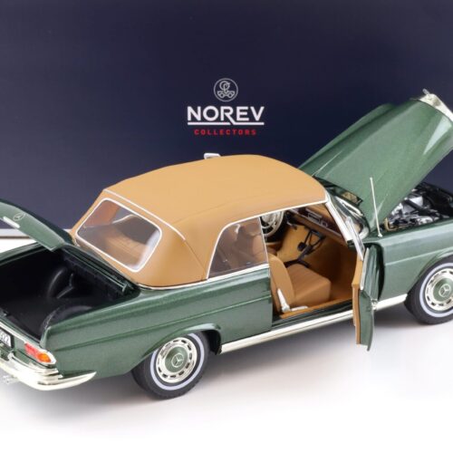 1:18 Norev Mercedes 280 SE Cabriolet 1969 dark green metallic