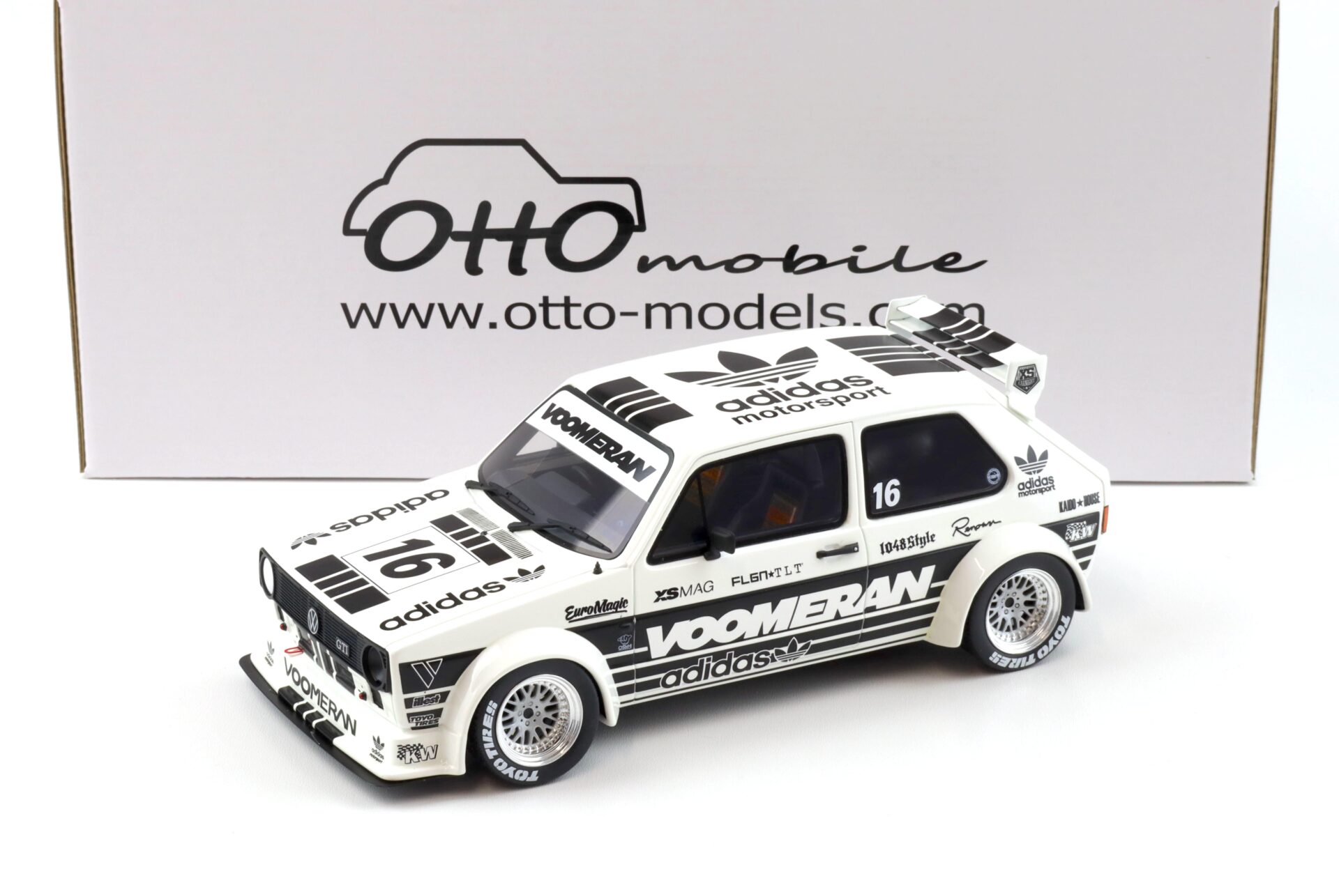 1:18 OTTO mobile OT1061 VW Golf 1 GTI Voomeran Tuners white
