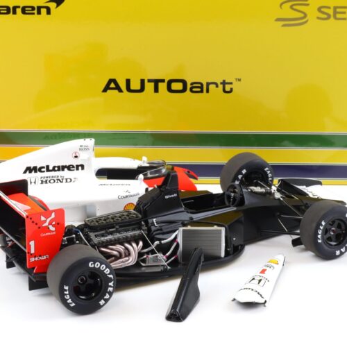 1:18 AUTOart McLAREN Honda MP4/6 Japanese GP 1991 A.Senna #1 with McLaren Logo 89140