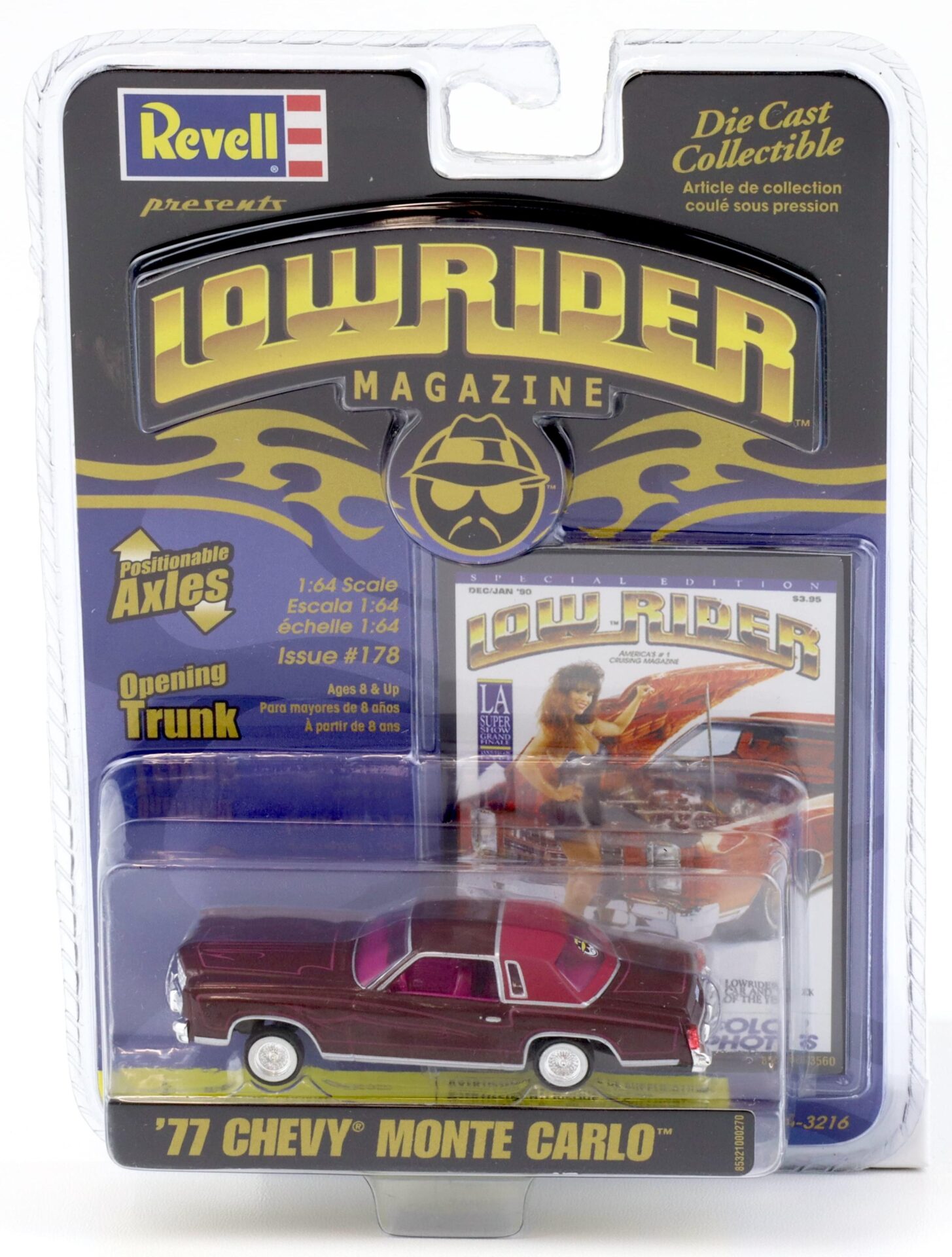 ID 90530 orig.jpg 1:64 Revell Lowrider 1977 Chevrolet Monte Carlo maroon #178 Low Rider