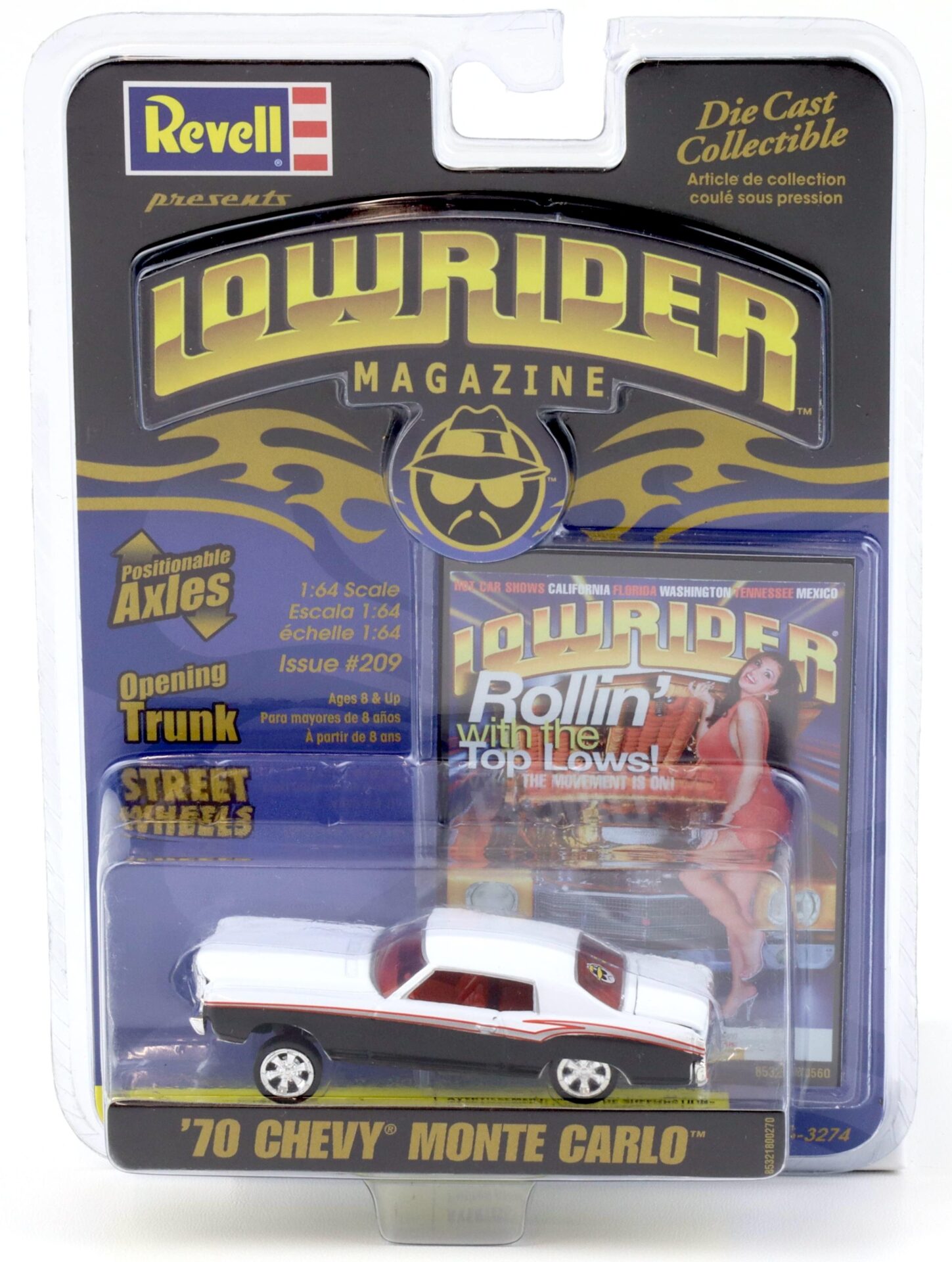 1:64 Revell Lowrider 1970 Chevrolet Monte Carlo white/ black #209 Rollin