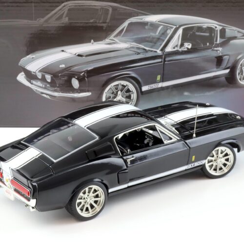 1:18 ACME 1967 Shelby GT 500 Restomod WAR HORSE black/ white stripes