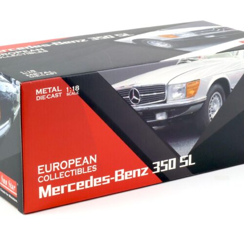 1:18 Sun Star Mercedes 350SL W107 Hardtop blue metallic 1977