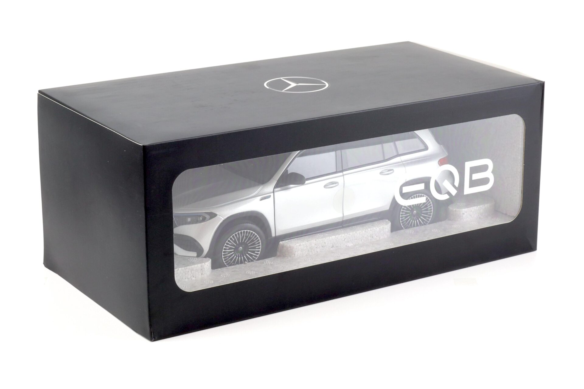 1:18 NZG Mercedes EQB AMG Line 2021 iridium silver metallic DEALER VERSION
