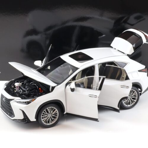1:18 Kyosho Lexus NX 450h+ SUV 2022 Sinic Quartz white Diecast/ full openings 08968Q