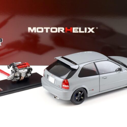 1:18 Motorhelix Honda Civic Type R (EK9) Customized Version Nardo grey + engine M85006