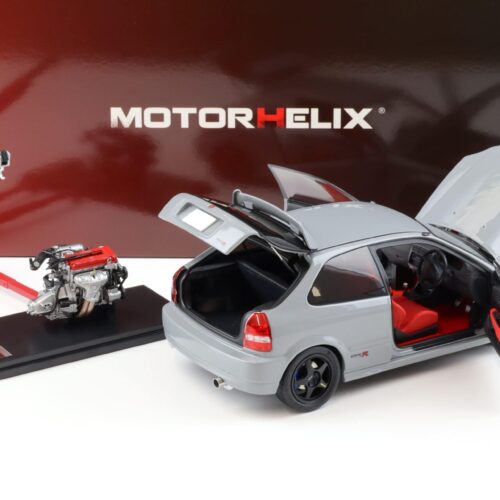 1:18 Motorhelix Honda Civic Type R (EK9) Customized Version Nardo grey + engine M85006