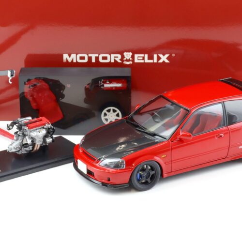 1:18 Motorhelix Honda Civic Type R (EK9) Customized Version red/Carbon China Toy Expo M85005