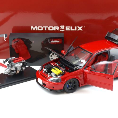 1:18 Motorhelix Honda Civic Type R (EK9) Customized Version red/Carbon China Toy Expo M85005