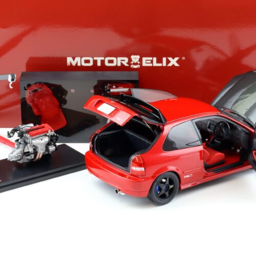 1:18 Motorhelix Honda Civic Type R (EK9) Customized Version red/Carbon China Toy Expo M85005