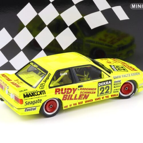 1:18 Minichamps BMW M3 E30 DTM 1989 Valier Motorsport H.Grohs #22 Rudy Billen